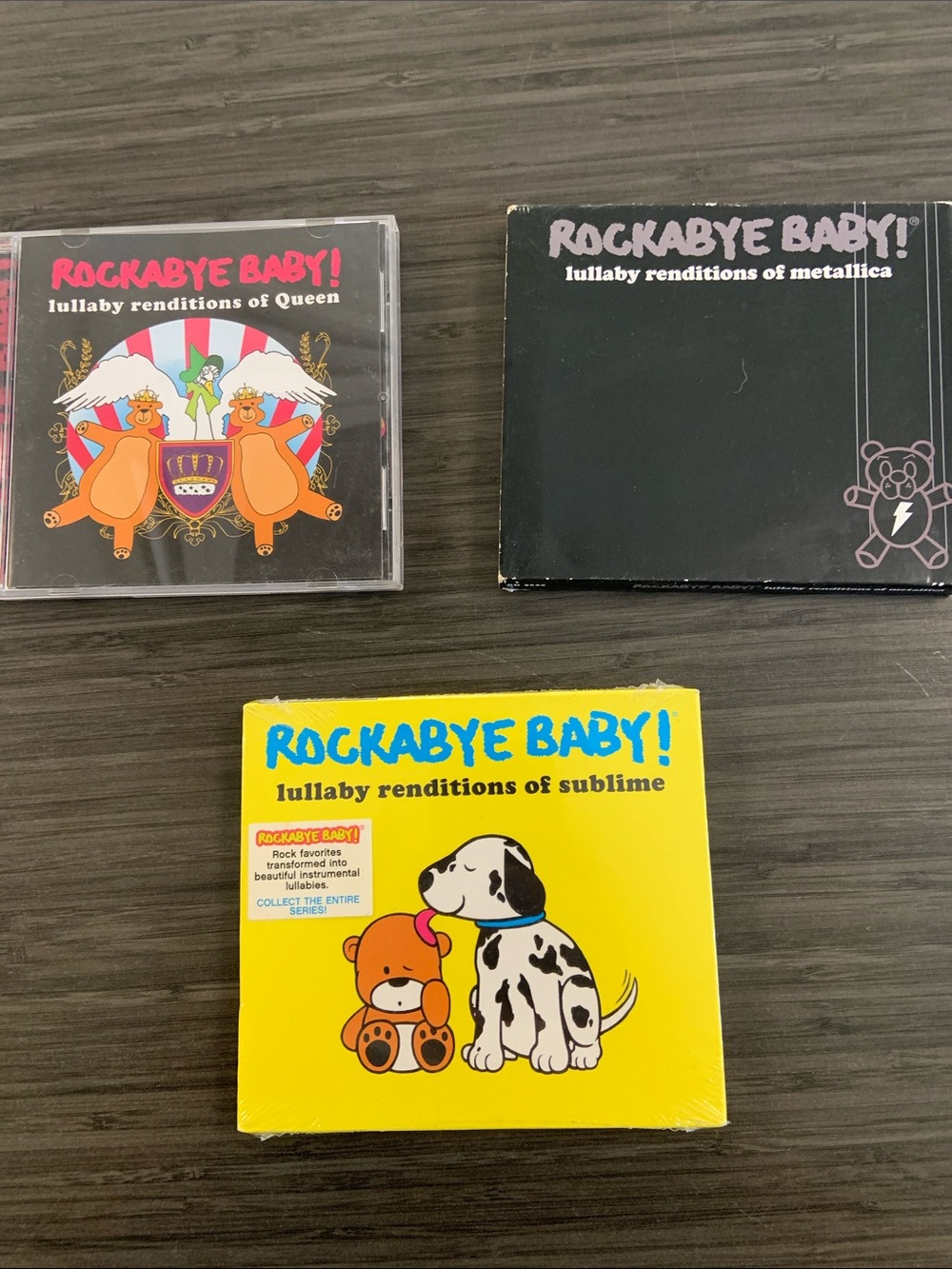 Rockabye Baby Rock Lullabies CD’s Group of 3 Queen/Sublime/Metallica